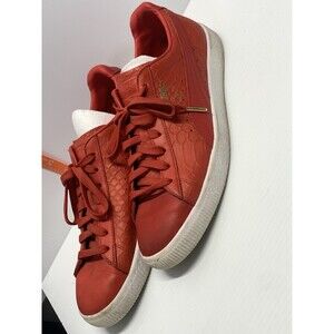 PUMA Clyde Embossed Sneaker Red Size 12